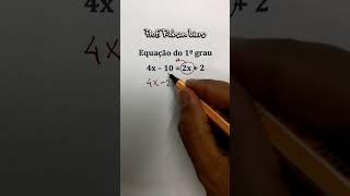 First degree equation
