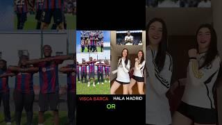 Hala Madrid  vs  Visca Barca ️ #football #halamadrid #viscabarsa #trending #realmadrid #barcelona