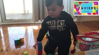 Mega blocks, playtime and fun with Zavier