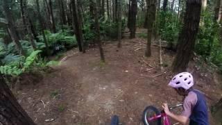 10 year old Erice shredding her little mountain bike!