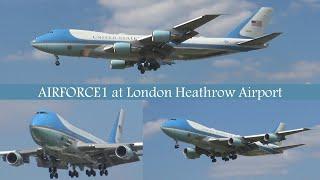 Air Force One arrives in London! | Heathrow Airport