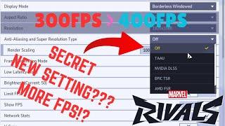 [Guide] NEW SECRET SEASON 1 Marvel Rivals FPS SETTING?! NO CONFIG NEEDED!