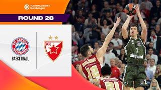 DEFENSE Sets the TONE at Home | Bayern - Crvena Zvezda | BASKETBALL HIGHLIGHTS R28 2024-25