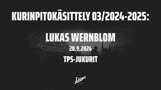 TPS:n Lukas Wernblomille kolmen ottelun pelikielto