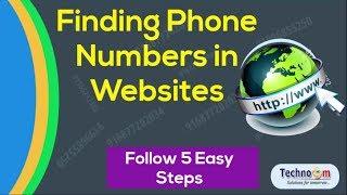 Extract Phone Numbers from Websites via extractor Tool Follow 5 Easy Steps