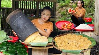 How to make delicious sticky rice with gac fruit l Lý Thị Sai