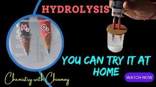 Water Hydrolysis at Home: Easy Chemistry Experiment @EasyChemistry118