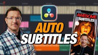 How to create ANIMATED Subtitles in DaVinci Resolve Studio 20 and MORE - Tutorial