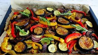 Oven vegetables with Italian spices. A very simple and quick recipe!