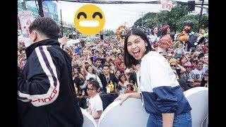 Phenomenal Star Maine Mendoza leads the “Eat Bulaga" float with Allan K