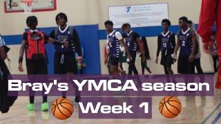 Bray's YMCA Basketball Season// Week 1//2023 #WeDaLife