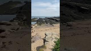 Amazing rock formations on a Scottish beach UK #diversionaltherapyscotland #relaxation