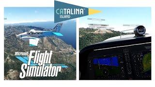 Baron G58 Over Catalina Island in VR - Microsoft Flight Simulator with SizzlingPopcorn