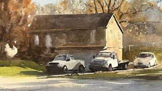 How to Paint Cars in Watercolor - Morning Light - Matthew White