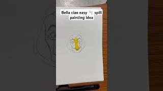 easy painting of Bella ciao #shorts #viral #trending #video @Miniartyhub