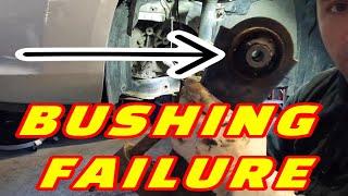 CUSTOMER STATES A KNOCKING NOISE OVER BUMPS! HOW TO REPLACE A NISSAN ROUGE LOWER CONTROL ARM!