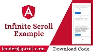 Angular Infinite Scroll Example Using ngx-infinite-scroll