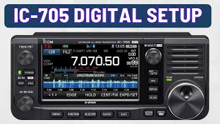 Icom IC-705 SETUP for WSJT/Digital Modes (Easy and Simple)