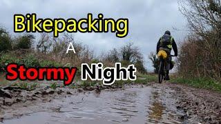 Bikepacking, A Stormy Night Out on the English Downs Tent Camping In my Storm proof Helm1 Tent :)