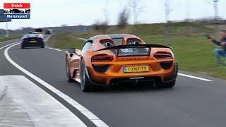 Supercars Accelerating at StreetGasm's Voorjaarsrit! - SF90 Stradale, 918, Aventador SVJ, 812,...