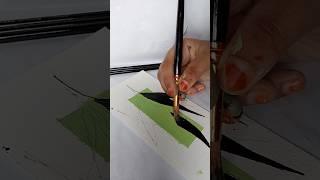 black leaf! #shorts #painting