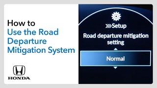 How to Use the Road Departure Mitigation System (RDM)