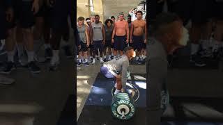 Saquon Barkley Power Cleans 405 | #Shorts