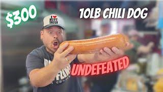 Undefeated Big Poppa's BBQ 10LB Chili Dog Challenge