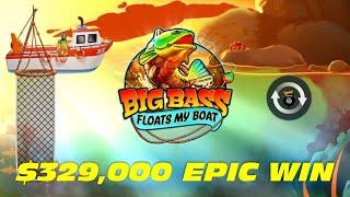 MASSIVE BIG WIN with Big Bass Floats My Boat Slot Game from Pragmatic Play