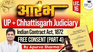 Indian Contract Act 1872 For UP & Chhattisgarh Judiciary 2025 | Free Consent (Part 3)