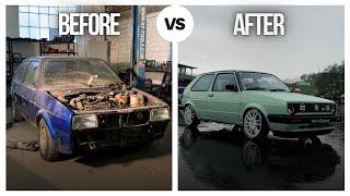 Golf MK2 GTI - FULL RESTORATION in 30 minutes!