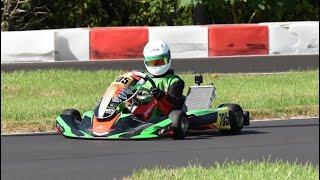 Race day:  Greyson finished strong at P2! 