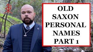 Old Saxon Personal Names Part 1 (Alfdag - Askrîk)