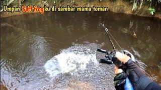 DI LUAR Prediksi BMKG UMPAN SOFT FROG DI SAMBAR TOMAN || Mancing Toman Kalimantan