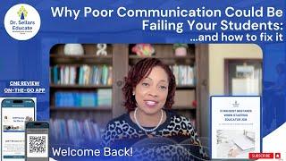 Why Poor Communication Could Be Failing Your Students (And How to Fix It!); Snapshot 196