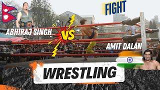 Abhiraj Singh VS Amit Dalan | International Wrestling Showdown Nepal VS India