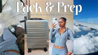 PACK & PREP WITH ME FOR VACATION! | girl maintenance, pack with me, outfits first look, and errands!