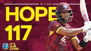  Another Ton In The Books | Shai Hope Smashes 17th ODI Hundred | West Indies v England