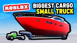 Transporting The BIGGEST CARGO with The SMALLEST TRUCK in Roblox Trucking Empire