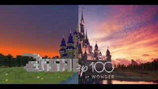 Comparison Side by Side: Disney - 100 Years of Wonder Intro IN MINECRAFT (1080p HD)