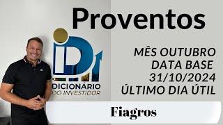 Proventos de Outubro - Data base 31-10-2024 - Fiagros - RURA11 XPCA11 KNCA11 RZAG11 CAFE11 e outros