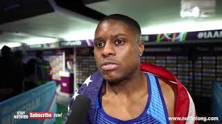 CHRISTIAN COLEMAN SAYS IM ONE OF THE GUYS THAT WILL BE THE NEXT KING OF THE SPRINTS