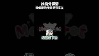 誰能分得清 哪個是狗哪個是我室友 #shorts #vtuber #瑪格麗特諾爾絲 #森森鈴蘭