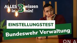 Einstellungstest BUNDESWEHR Verwaltung | Alles, was du wissen musst (2025) #bundeswehr