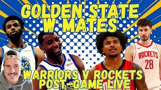 KUMINGA AND GOLDEN STATE GET IT DONE IN OVERTIME TRILLER! (WARRIORS VS. ROCKETS POST-GAME LIVE)