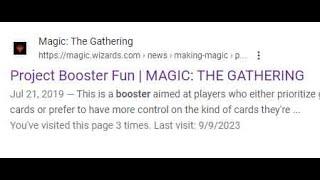 CARDSPHERE COLLAPSES - PROJECT BOOSTER FUN