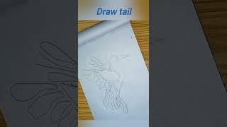how to draw flying bird  #funwithart207 #flyingbird #youtubeshorts