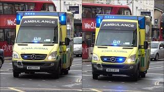 Sony AX53 vs Sony AX700: Side by side comparison with an ambulance responding