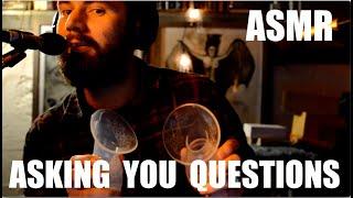 ASMR Asking You Questions From Pop Culture (Up Close Whispers) Binaural - With Rubbery Sounds