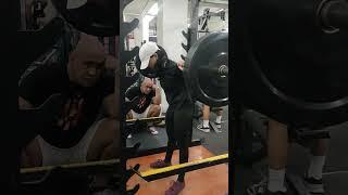 #The Amazing Lady Ms.Lara Aday 100klg.Barbell 3 times of 15 reps...